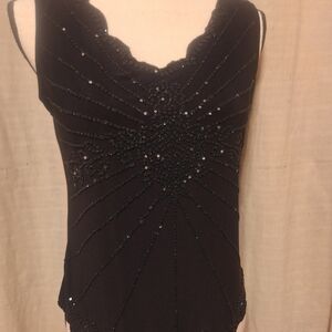 Dressbarn Black Sleeveless Top